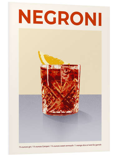 Foam board print Cocktail Exhibitio - Negroni