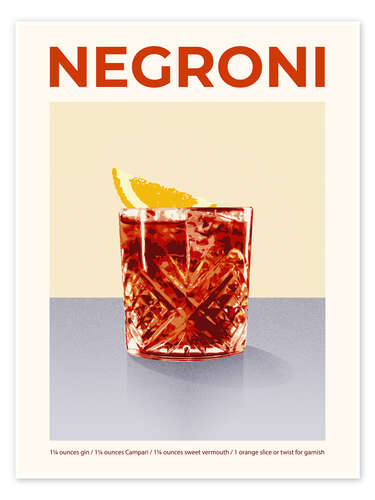 Poster Cocktail Exhibition - Negroni