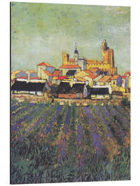 Magnettafel Blick auf Saintes-Maries-de-la-Mer, 1888