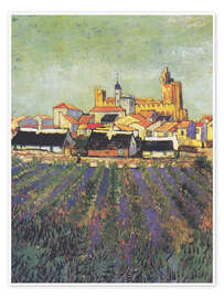 Poster View of Saintes-Maries-de-la-Mer, 1888