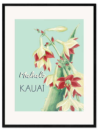 Framed art print Mahalo Kauai