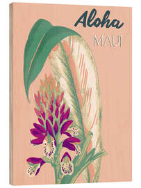 Stampa su legno Aloha Maui