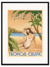 Gerahmter Kunstdruck Paradise - Tropical Cruise