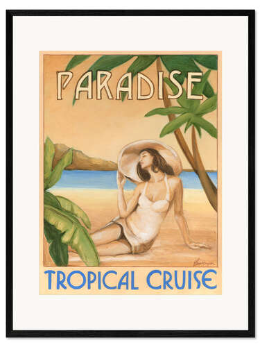 Impression artistique encadrée Paradise - Tropical Cruise