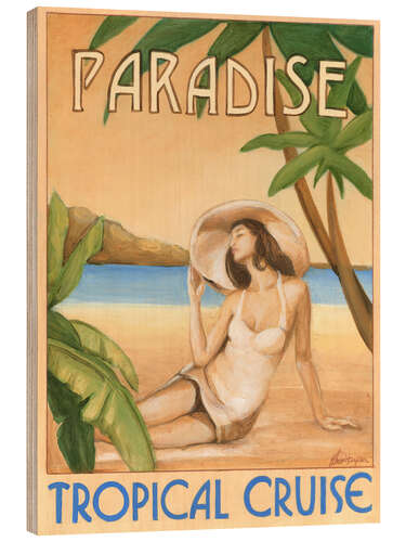 Holzbild Paradise - Tropical Cruise