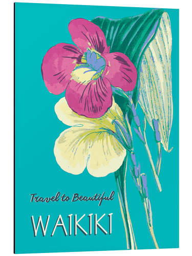 Aluminium print Travel to Beautiful Waikiki