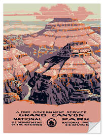 Selvklebende plakat Grand Canyon National Park