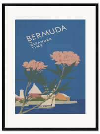 Impresión de arte enmarcada Bermuda in Oleander Time