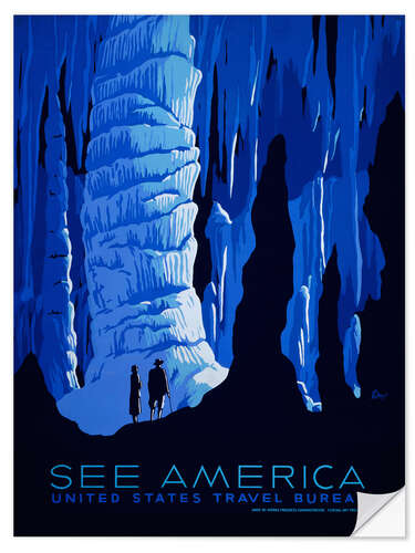 Selvklebende plakat See America