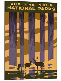 Magnettafel Explore Your National Parks