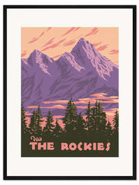 Gerahmter Kunstdruck Visit the Rockies