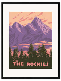 Gerahmter Kunstdruck Visit the Rockies