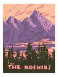 Poster Visit the Rockies