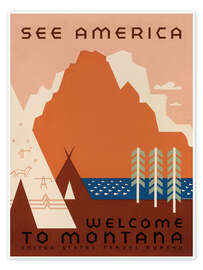 Poster Welcome to Montana