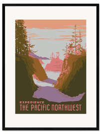Framed art print Experience the Pacific Northwest
