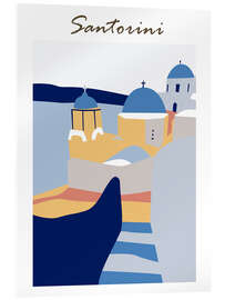 Acrylglasbild Santorini, Greece IV