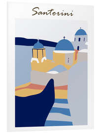 Quadro em PVC Santorini, Greece IV