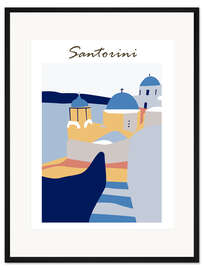 Gerahmter Kunstdruck Santorini, Greece IV