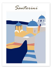 Póster Santorini, Greece IV