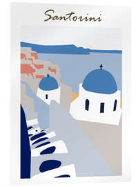 Acrylic print Santorini, Greece II