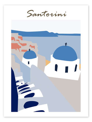 Poster Santorini, Greece II