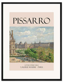 Gerahmter Kunstdruck Pissarro, Galerie Maxime - Paris