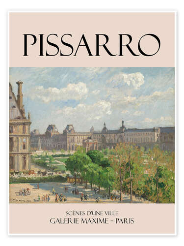 Póster Pissarro, Galerie Maxime - Paris