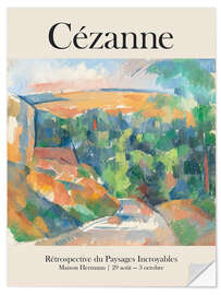 Wall sticker Cézanne - Rétrospective du Paysages Incroyables