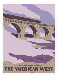 Poster Ride the Rails Across the American West