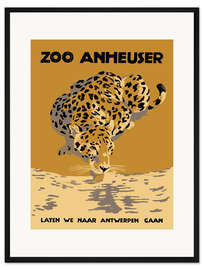 Gerahmter Kunstdruck Zoo Anheuser
