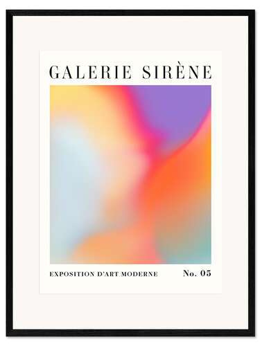 Impression artistique encadrée Radiant Gradients V