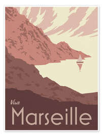 Póster Visit Marseille