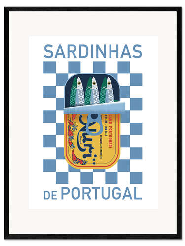 Impresión de arte enmarcada Sardinhas de Portugal