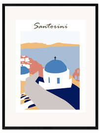 Framed art print Santorini, Greece III