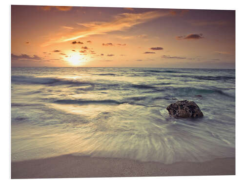 Foam board print Tranquil Beach