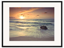 Gerahmter Kunstdruck Ruhiger Strand