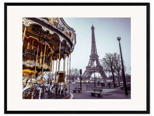 Impresión de arte enmarcada Paris Attractions