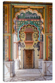 Canvas print Ornate corridor, India