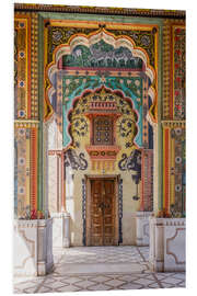 Foam board print Ornate corridor, India