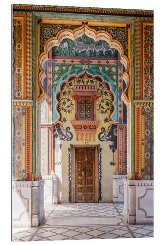 Tableau en plexi-alu Ornate corridor, India