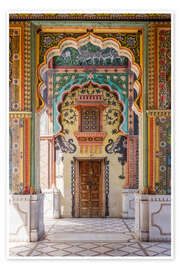 Poster Ornate corridor, India