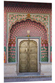 Foam board print Palace door, Jaipur, India