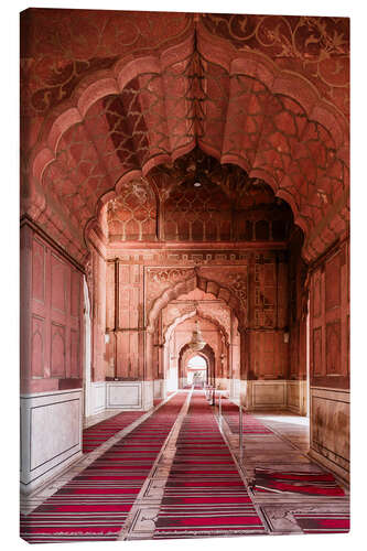 Lerretsbilde Corridor at the mosque, India