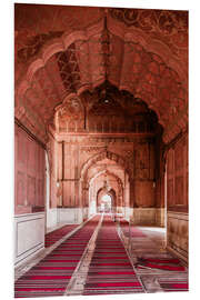 Foam board print Corridor at the mosque, India