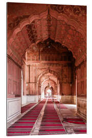 Gallery print Corridor at the mosque, India