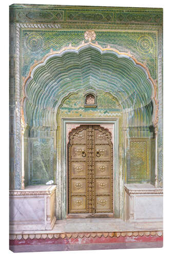 Leinwandbild Grünes Portal, Indien