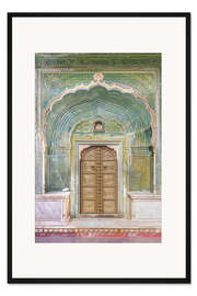 Gerahmter Kunstdruck Grünes Portal, Indien