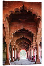 Acrylic print Archway at the red fort, Delhi, India