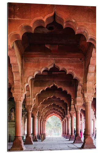 Gallery print Archway at the red fort, Delhi, India