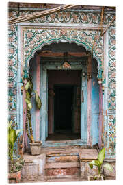 Acrylic print Blue door, Delhi, India